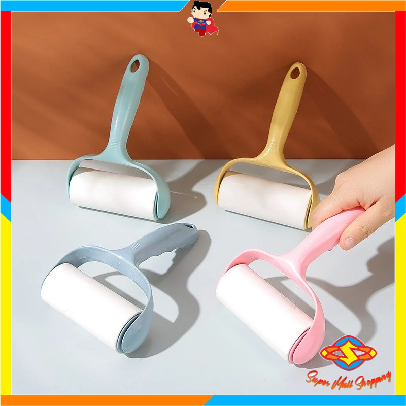 SMS Roll Dust Cleaner Sticky Roll เสื้อผ้า Hair Remover Fine Cat Hair ...