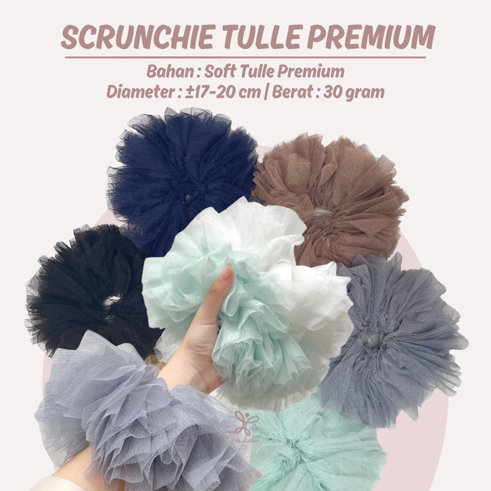 CODE G PREMIUM Tulle SCRUNCHIE/ Tile/Tille/Tule/Tuel/Viral Hits/สีพาส ...