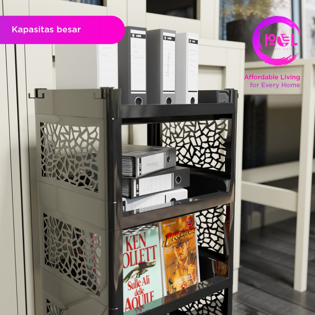 ใหม่ล่าสุด POL - MULTIPURPOSE YOYO RACK 4 STAIRS WHEELS COLOR | Shopee ...