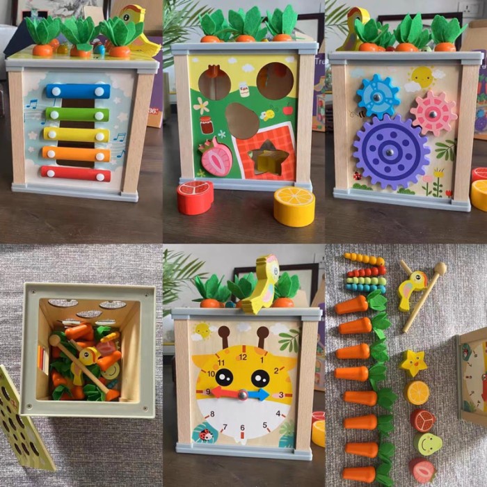 รายการ CHILDREN MULTIFUNCTION WOODEN BSY BOX WISDOM BOX XYLOPHONE ...