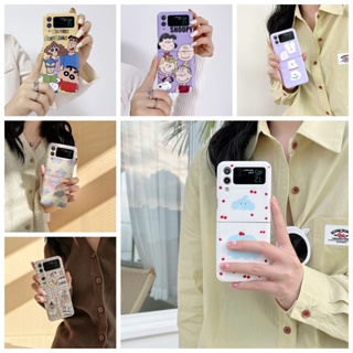 เคสโทรศัพท์มือถือแบบแข็ง พับได้ กันกระแทก ลายการ์ตูน Snoopy แวววาว สําหรับ Samsung Galaxy Z Flip 3 Z Flip 4