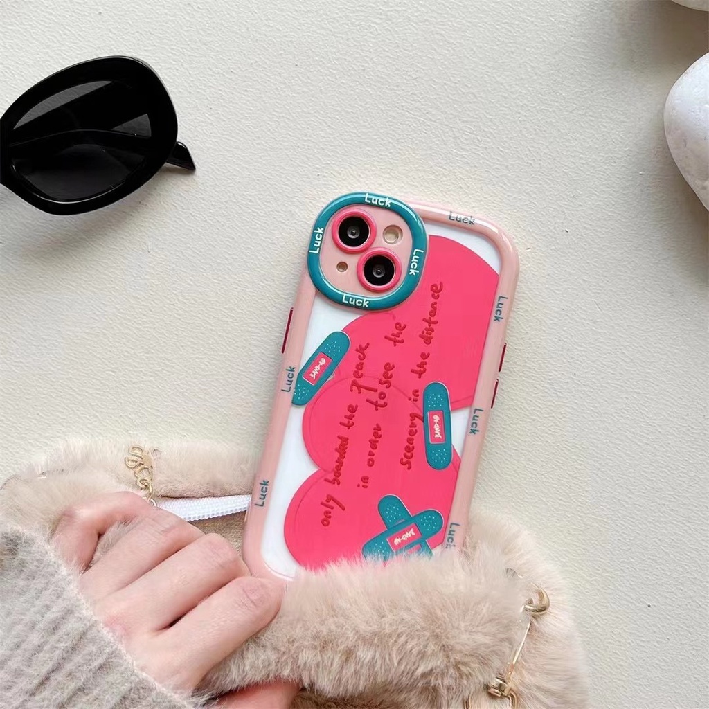 เคสโทรศัพท์มือถือ-tpu-นิ่ม-สีชมพู-สําหรับ-iphone-14-14promax-14pro-11-12-12pro-12promax-13-13pro-13promax