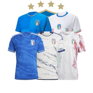 เสื้อกีฬาแขนสั้น ลายทีมชาติฟุตบอลชั้นนํา Italy Home 2022 23 24 คุณภาพสูง สําหรับผู้ชาย และผู้ใหญ่