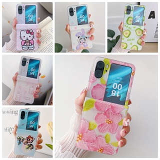 เคสโทรศัพท์มือถือ PC พับได้ กันกระแทก ลายผลไม้ สามชิ้น สําหรับ OPPO Find N2 Flip 5G