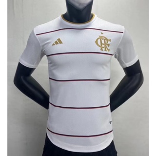 [Player Issue] เสื้อกีฬาแขนสั้น ลายทีมชาติฟุตบอล Flamengo Away 2023 24 คุณภาพสูง ไซซ์ S-2XL