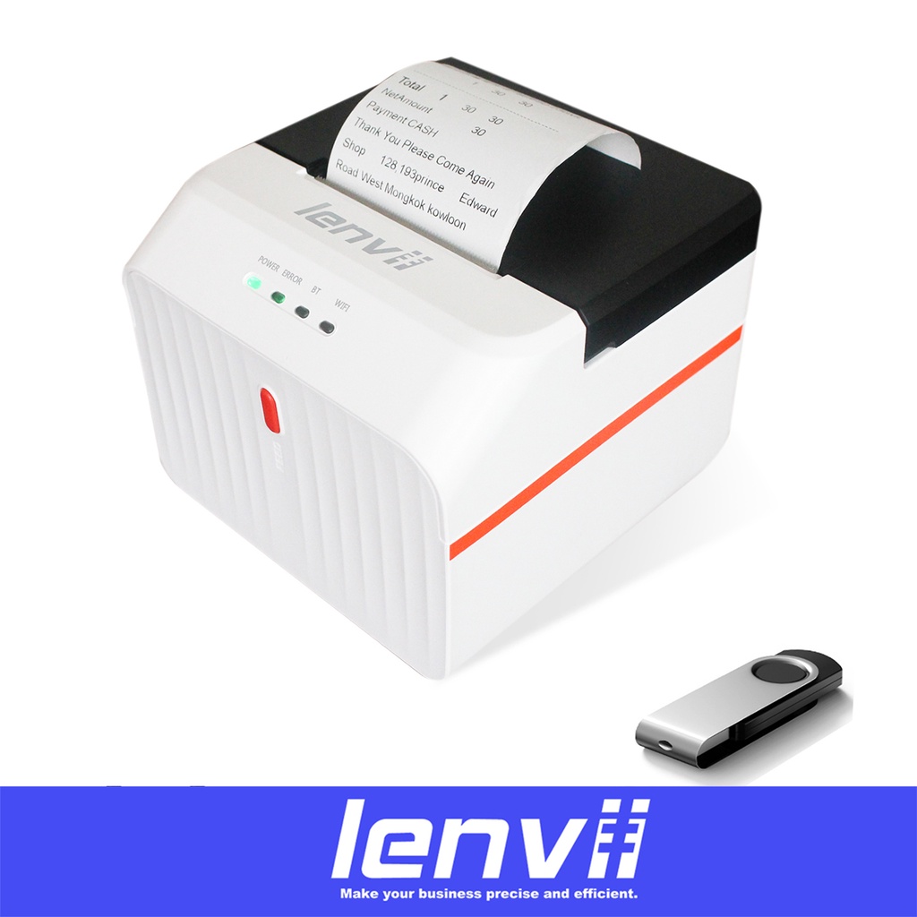 LENVII R258 esktop USB 58MM Thermal Receipt Printer POS Ticket Printer