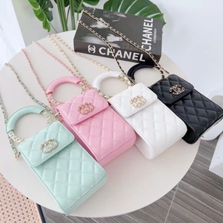 Stock ready. Luxury brands. Lambskin three-dimensional check. + Leather braided bracelet + Sling. Makeup bag. Bluetooth headphone pack. Car key box. All-purpose mobile phone bag. Suitable for all mobile phone models.