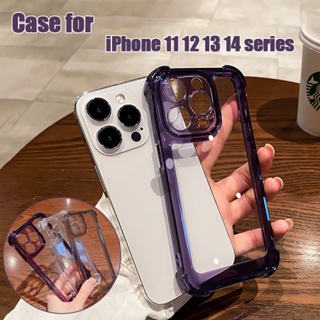 เคสโทรศัพท์มือถืออะคริลิค แบบใส ป้องกันกล้อง สําหรับ iPhone 11 12 13 14 Pro proMax X XS XR