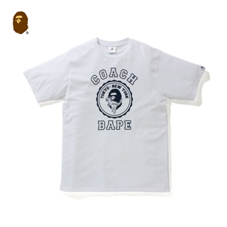BAPE×COACH joint ape-man initials round chapter American printed cotton short-sleeved T-shirt spring_02