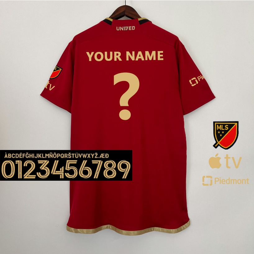 ชุดแฟนคลับ Atlanta United home 23/24 เวอร์ชั่น S4XL เพิ่มชื่อและ