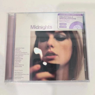 แผ่น CD ซีล Taylor Swift Midnights Lavender Edition และ 3 Bonus A07