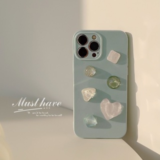 เคสมือถือ แบบนิ่ม ลายอัญมณี สามมิติ สําหรับ Iphone 11 Apple 14 Pro Max 13 12