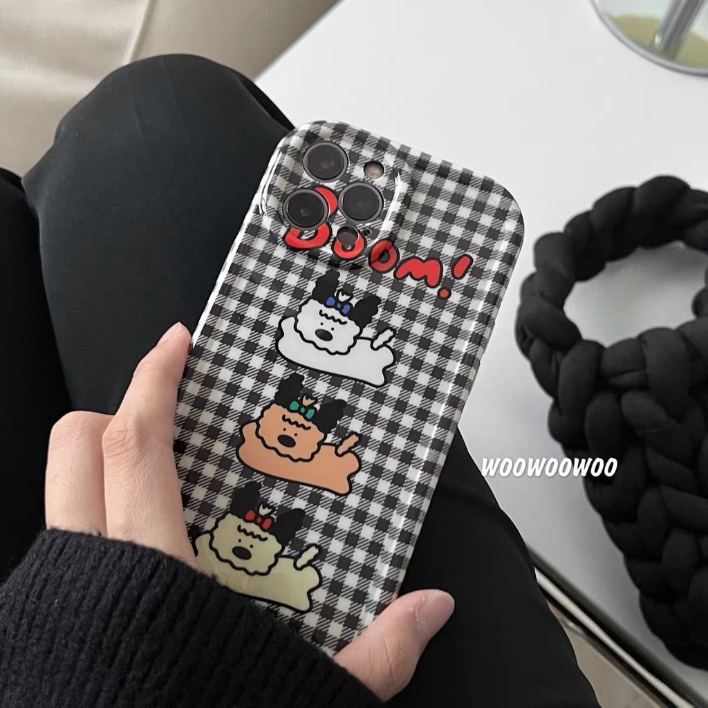 เคสโทรศัพท์มือถือ-ลายการ์ตูนลูกสุนัขน่ารัก-สไตล์เรโทร-สําหรับ-apple-iphone-14-13promax-11-12