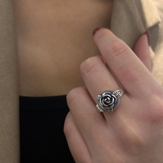 มาใหม่ แหวนเปิด รูปดอกกุหลาบ หรูหรา แฟชั่นสําหรับผู้หญิง U55 2022