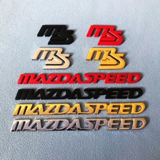 สติกเกอร์โลหะ ลายโลโก้ MS MazdaSpeed สําหรับติดตกแต่งรถยนต์ Mazda 2 3 5 6 Axela Atenza CX-5 CX-7