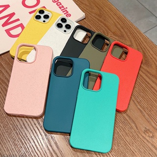 ใหม่ เคสโทรศัพท์มือถือนิ่ม สัมผัสคล้ายหนังข้าวสาลี สําหรับ Iphone 13Pro 12pro 14Plus 13Pro Max 2023