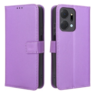 Honor X7A 5G เคส PU Leather Case เคสโทรศัพท์ Stand Wallet HonorX7A 5G เคสมือถือ Cover