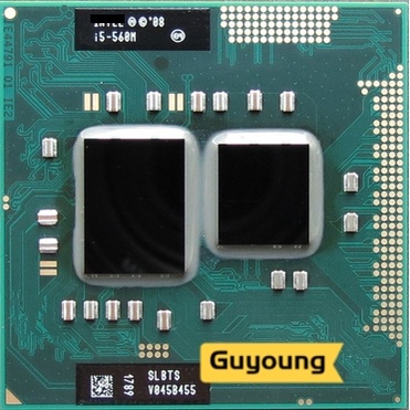 โปรเซสเซอร์แล็ปท็อป CPU i5-560M 3M Cache 2.66GHz ~3.2Ghz i5 560M SLBTS ...