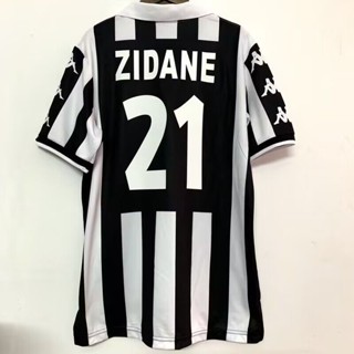 เสื้อฟุตบอล Juventus 99 00 #21 ซีเดน #เสื้อกีฬาแขนสั้น ลายทีมฟุตบอล PIERO 1999 juve 10 DEL สไตล์เรโทร สําหรับผู้ใหญ่ ไซซ์ S-2XL