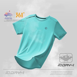 361 Degrees เสื้อยืดแขนสั้น แบบแห้งเร็ว ระบายอากาศได้ดี ดูดซับความชื้น หมุนได้ 361 องศา สําหรับผู้ชาย ใส่ออกกําลังกาย เล่นกีฬา ฟิตเนส 652324114