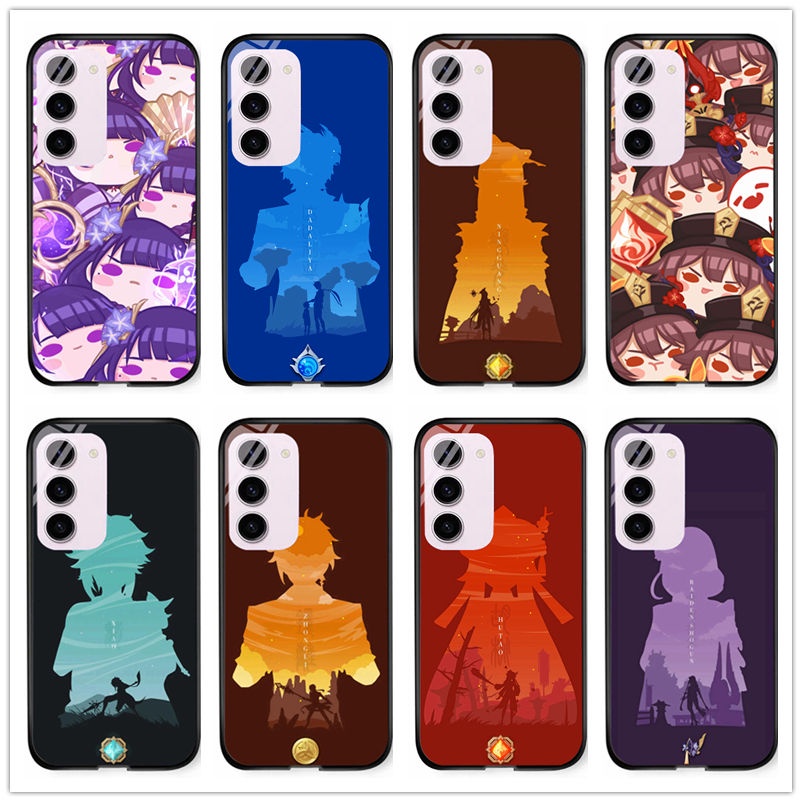 เคสโทรศัพท์มือถือกระจกนิรภัย-แบบแข็ง-กันกระแทก-พิมพ์ลายเกม-สําหรับ-samsung-galaxy-s23-s23-ultra