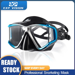 EXP VISION แว่นดําน้ําสายตาสั้น หน้ากากดําน้ํา สายตาสั้น แว่นดําน้ํา หน้ากากดำน้ำลึก กันหมอก กระจกนิรภัย หน้ากากดำน้ำตื้น แว่นดําน้ําสายตาสั้น หน้ากากดําน้ําสายตาสั้น สำหรับผู้ใหญ่ วัยรุ่น 3 สี -RS4