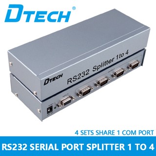 Dtech RS232 ตัวแยกพอร์ตอนุกรม 1 In 4 Out 1 Point 4 DB9 Pin COM พอร์ตอนุกรม 1 In 4 Out Two-Way รองรับไมโครคอนโทรลเลอร์คอมพิวเตอร์ DT-5044