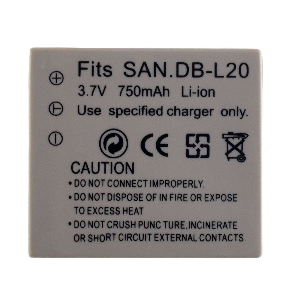 แบตเตอรี่ใหม่สำหรับ-sanyo-db-l20-dbl20-xacti-vpc-c4v-vcp-cg9-vpc-c1-d