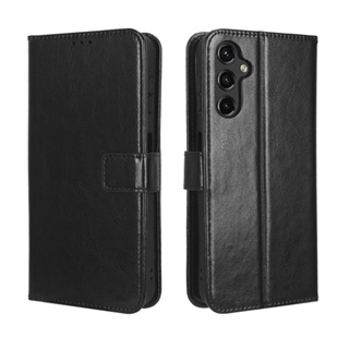 Samsung Galaxy A14 5G เคส Leather Case เคสโทรศัพท์ Stand Wallet Samsung A14 5G เคสมือถือ Cover