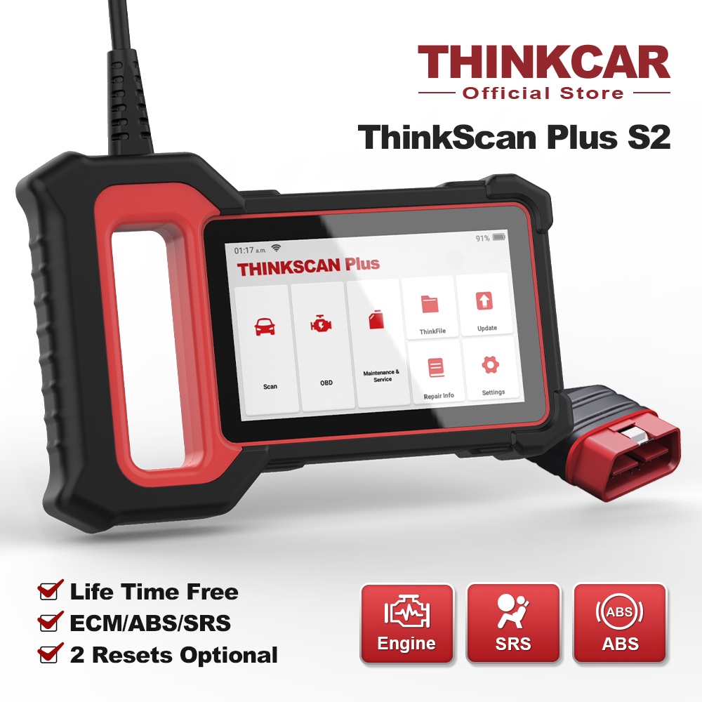 Thinkcar เครื่องสแกนเนอร์วินิจฉัยรถยนต์ Thinkscan Plus S2 S4 S7 รีเซ็ต ...