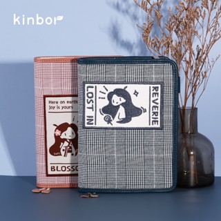 Kinbor สมุดโน๊ต แพลนเนอร์ ปฏิทิน ขนาด A6 ลายการ์ตูนน่ารัก สีแดง สีฟ้า