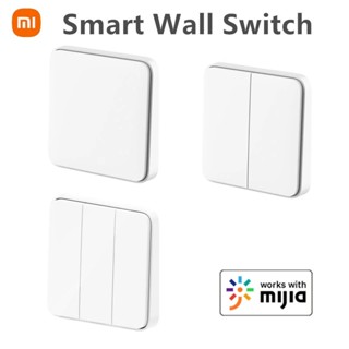 ใหม่ Xiaomi Mijia สวิตช์อัจฉริยะติดผนัง เวอร์ชั่นไลฟ์สด สวิตช์อัพเกรด OTA การเชื่อมต่ออัจฉริยะ ทํางานร่วมกับแอพ mi home