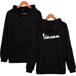 Motorcycle Vespa Zipper Hoodie เสื้อกันหนาว มีฮู้ด ผ้าฝ้าย แต่งซิป ขนาดใหญ่ สําหรับผู้ชาย และผู้หญิง ไซซ์ Big Size XXS4XL 3203A