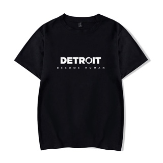 Detroit: Become เสื้อยืดแขนสั้น ผ้าฝ้าย ขนาดใหญ่พิเศษ สไตล์ฮิปฮอป แฟชั่นฤดูร้อน สําหรับผู้ชาย และผู้หญิง ไซซ์ S-6XL 3222