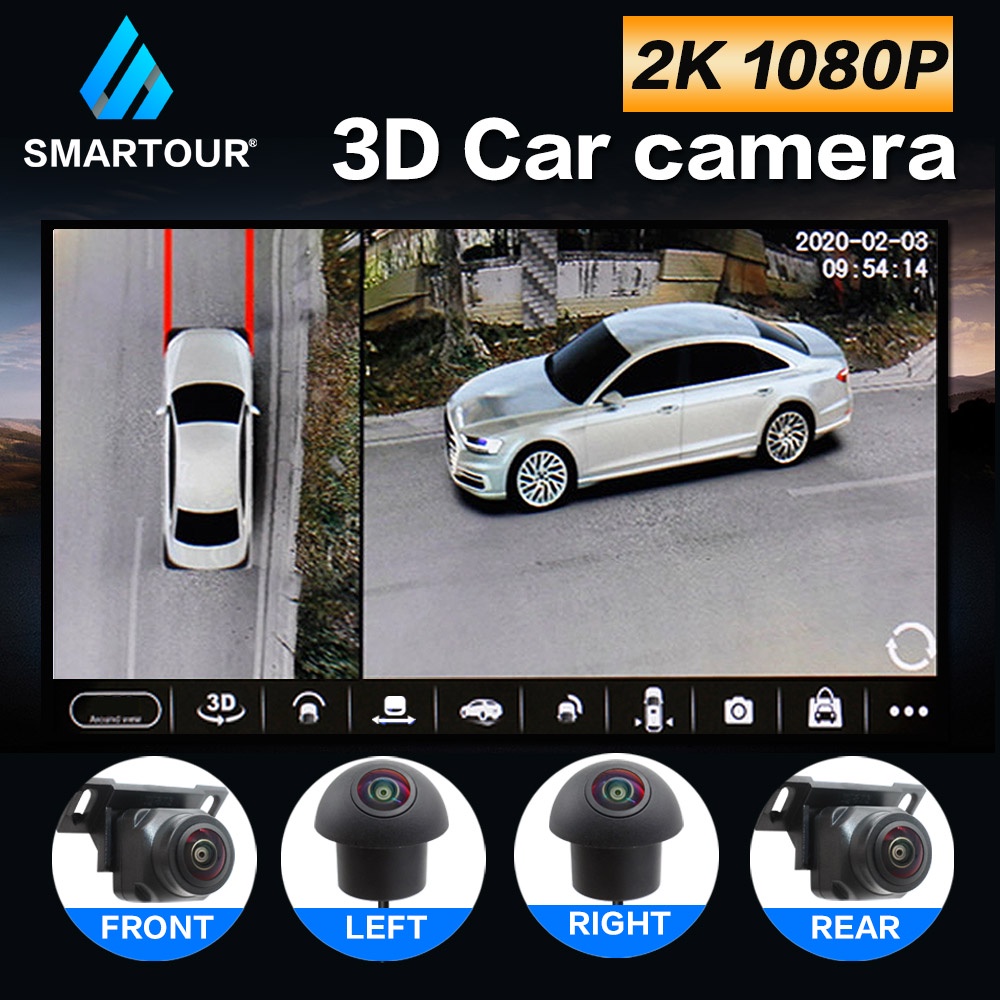 Smartour 3D AHD 1080P /720P 25fps 360 กล้องรถ Bird View ระบบ 4 กล้องที่ ...