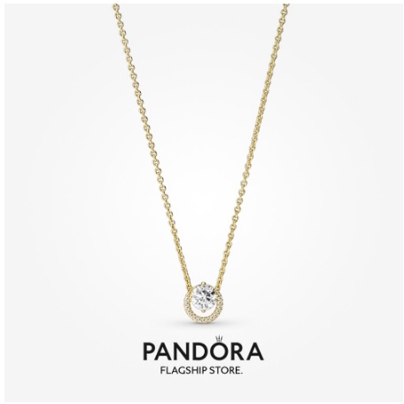 pandora-สร้อยคอ-ชุบทอง-14k-จี้ทรงกลม