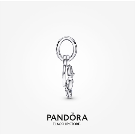 pandora-จี้รูปผีเสื้อ-สีฟ้า-และคําคม-แบบห้อยคู่