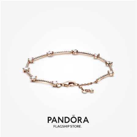 pandora-สร้อยข้อมือ-ชุบโรสโกลด์-14k