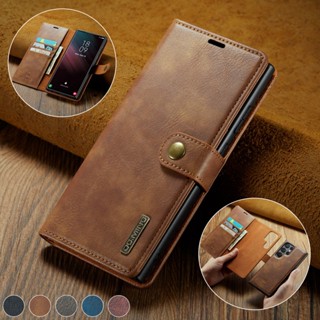 เคสโทรศัพท์หนัง ฝาพับแม่เหล็ก กันกระแทก พร้อมช่องใส่บัตร ถอดออกได้ สําหรับ Samsung Galaxy A73 A72 A53 A52 A33 A32 A42 A13 4G 5G