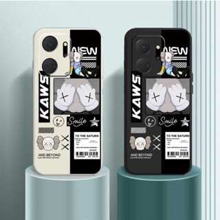 เคสโทรศัพท์มือถือ ซิลิโคนนุ่ม ลายหมี โครงกระดูก สีมาการอง สําหรับ Honor X8A X9A X7A X9 X8 X7 X6 4G 5