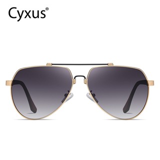 Cyxus แว่นตากันแดด เลนส์โพลาไรซ์ ทรงโค้ง กันลื่น ป้องกันแสงสะท้อน สไตล์วินเทจ แฟชั่นฤดูใบไม้ผลิ สําหรับผู้หญิง และผู้ชาย Uv400 1048