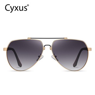 Cyxus แว่นตากันแดด เลนส์โพลาไรซ์ ทรงโค้ง กันลื่น ป้องกันแสงสะท้อน สไตล์วินเทจ แฟชั่นฤดูใบไม้ผลิ สําหรับผู้หญิง และผู้ชาย Uv400 1048