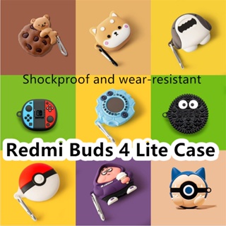 【พร้อมส่ง】เคสหูฟัง แบบนิ่ม ลายการ์ตูน สําหรับ Redmi Buds 4 Lite