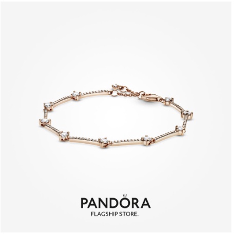 pandora-สร้อยข้อมือ-ชุบโรสโกลด์-14k