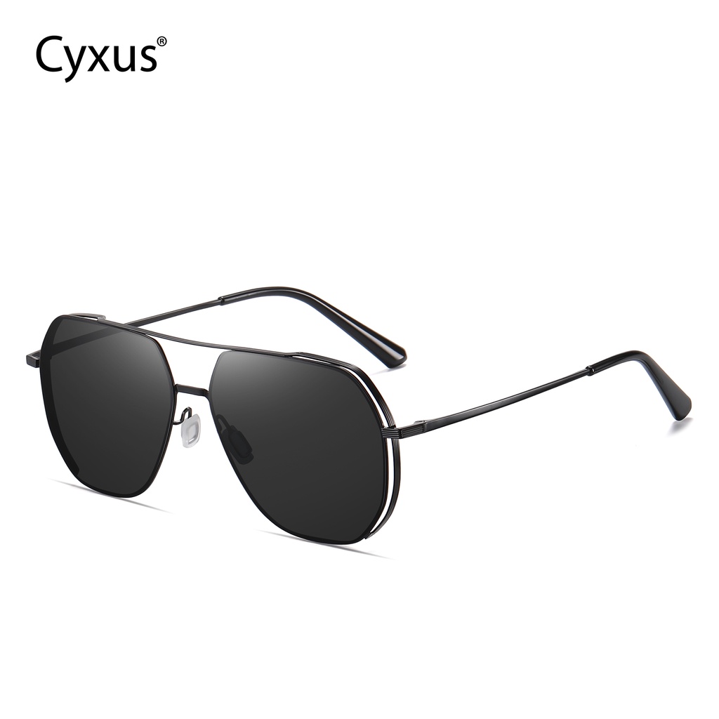 cyxus-แว่นตากันแดด-เลนส์โพลาไรซ์-ป้องกันรังสียูวี-400-ป้องกันแสงสะท้อน-สไตล์วินเทจ-แฟชั่นสําหรับผู้หญิง-และผู้ชาย-1046