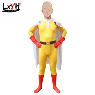 [LXYH- COSER KING]	One-Punch Man Saitama Hagemanto เครื่องแต่งกายคอสเพลย์ การ์ตูนอะนิเมะ Cosplay Costume Child