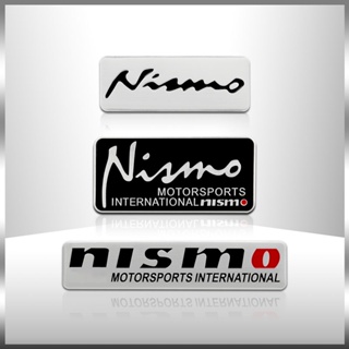 สติกเกอร์อลูมิเนียม ลายโลโก้ Nissan Nismo Juke X-Trail Almera Qashqai Tiida 3D สําหรับติดตกแต่งรถยนต์