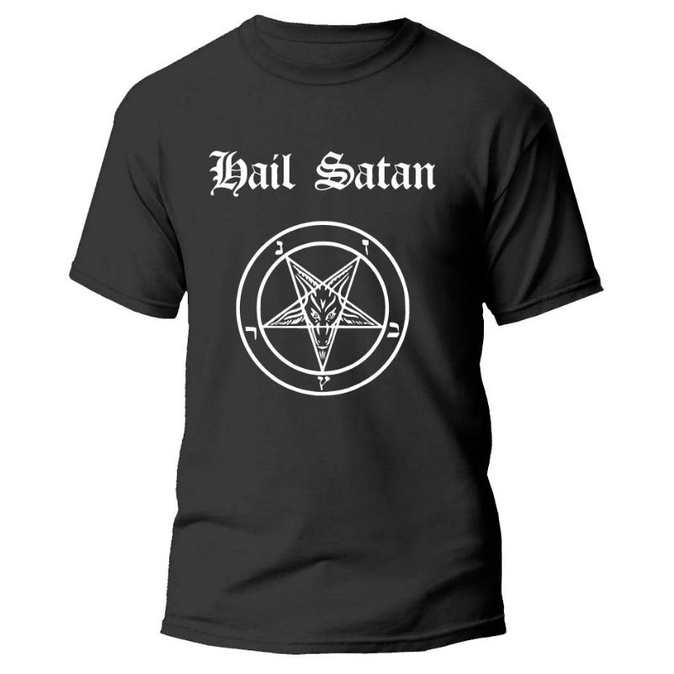 เสื้อยืด-ลาย-hail-satan-pentagram