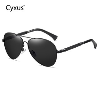 Cyxus แว่นตากันแดด เลนส์โพลาไรซ์ ป้องกันรังสียูวี 400 ป้องกันแสงสะท้อน แฟชั่นฤดูใบไม้ผลิ สําหรับผู้หญิง และผู้ชาย 1047