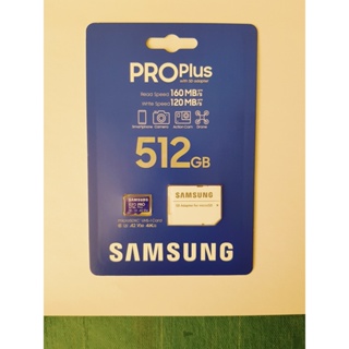 Samsung 512GB PRO Plus Micro SDXC With Adapte